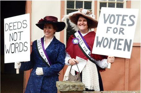Suffragettes at COAM