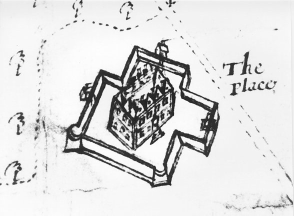 Dodderidge drawing of Berkhamsted Place