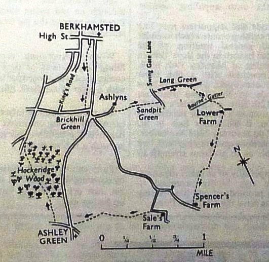 Bourne Valley walk map